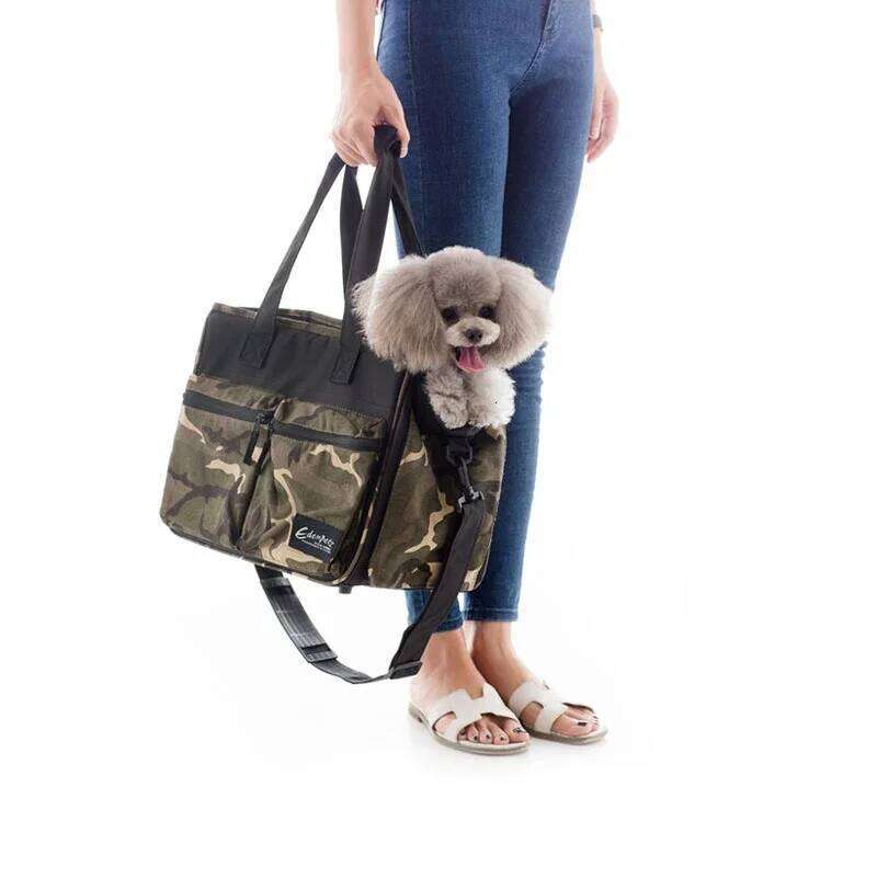 Pet Dog Carrier With 7kg Capacity,Camouflage Style Soft Comfort Handbag,Cat Outdoor Travel Shoulder Bag 26H0130