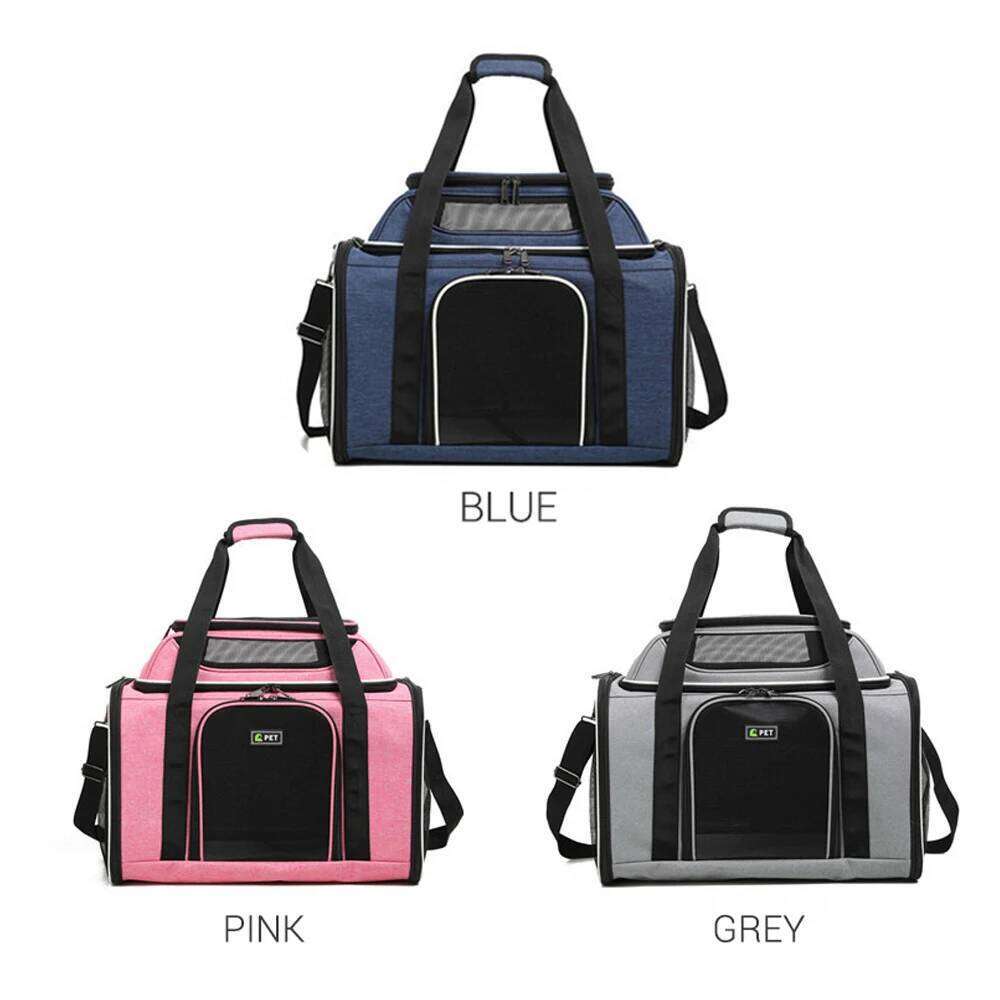 Luxury Top Expandable Large Capacity Travel Pet Carrier for Cat Small Dogs Anti-Scratch Breathable Dog Tote Bag 26H0130