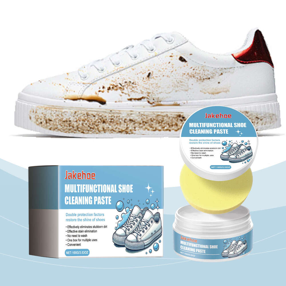 Jakehoe Multi-Functional White Shoes Sneakers No-Wash Shoe Surface Stain Removal Yellow Edge Cleaning Paste S260130