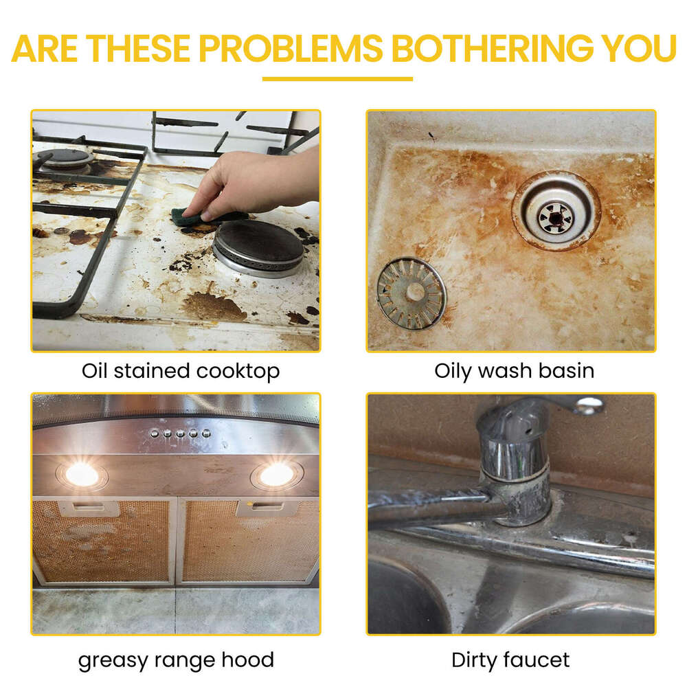 Jakehoe Multi-Purpose Grease Heavy Oil Stain Cleaner for Kitchen Stovetops and Utensils S260130