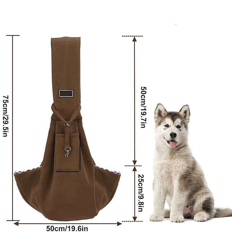 Benepaw Fashion Sling For Small Dogs Comfortable Wide Shoulder Strap Secure Hook Pet Carrier Durable Puppy Carrying Bag Travel 26H0130