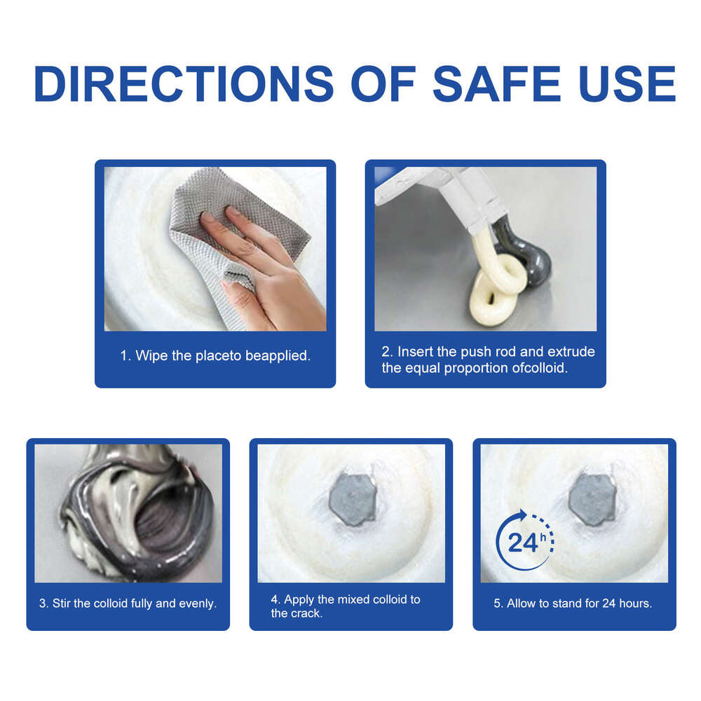 EELHOE AB Casting Glue 50ml Fill Cracks Leak Seal Quick-Dry High-Temperature Resistant Welding Metal Repair Agent S260130