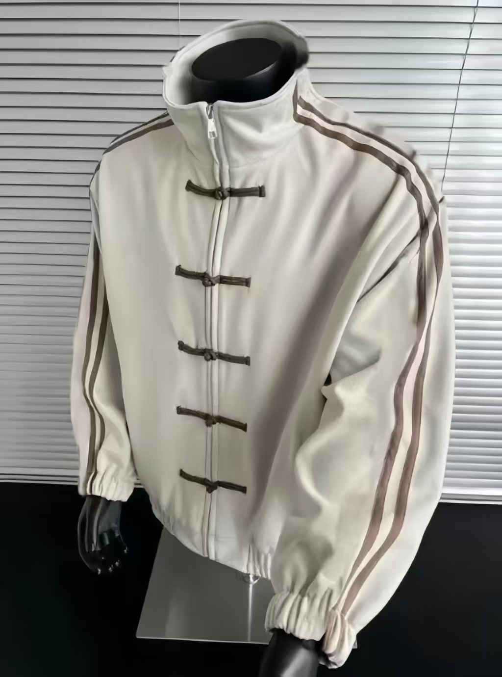 Men's Jackets Spliced Stand Collar Jacket Spring Chinese Style Buttoned Fashion Retro Tang Single Breasted Tops Coat