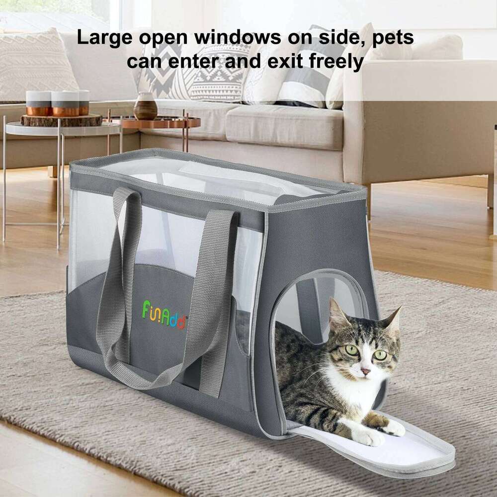 FUNADD 44 30.5 x 20.5cm Portable Breathable Pet Outdoor Shoulder Tote Crossbody Handbag Dog Cat Bag 26H0130