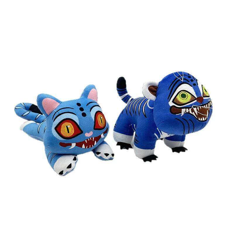 Hot Anime Kpop Demons Hunters Plush Cute Purple Tiger Black Hat Magpie With 3 Eyes Monster Hunt Girl Group Stuffed For Fans Gift Y260128