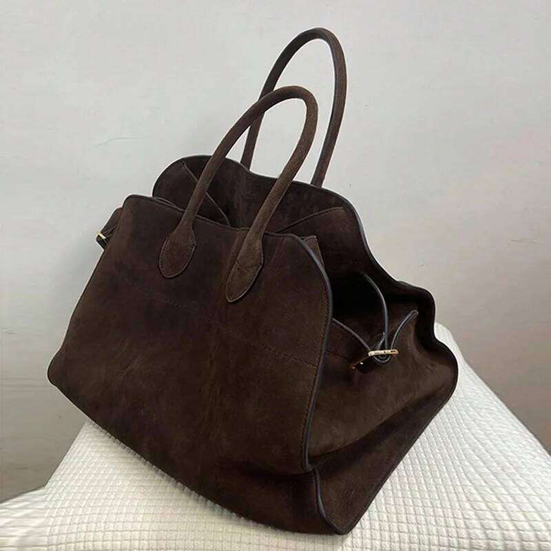 Tote Women Shoulder Suede Large Capacity Shopping Retro Class Bag for Girl Bags Bolsos Mujer Z260130