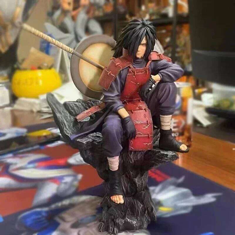 28cm Anime Action Gk Uchiha Madara Figures Pvc Collection Model Peripheral Toys Desktop Decoration Toy For Kids Gifts Y260128