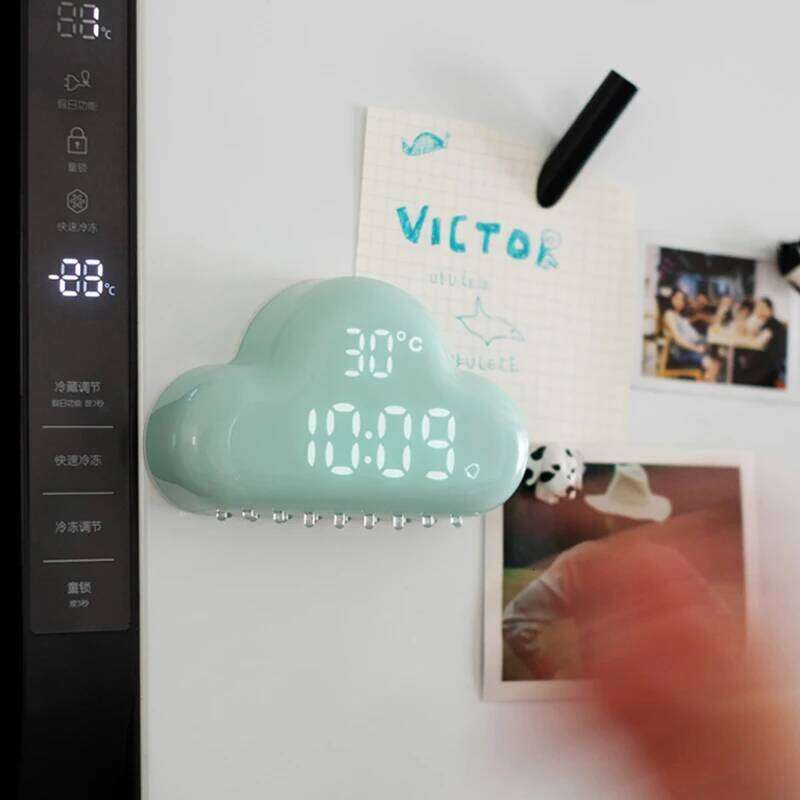 E2 Cloud Alarm kids light LED Table Voice Control Digital Despertador USB Powered Electronic Desktop Clocks Wake Up Clock W260130