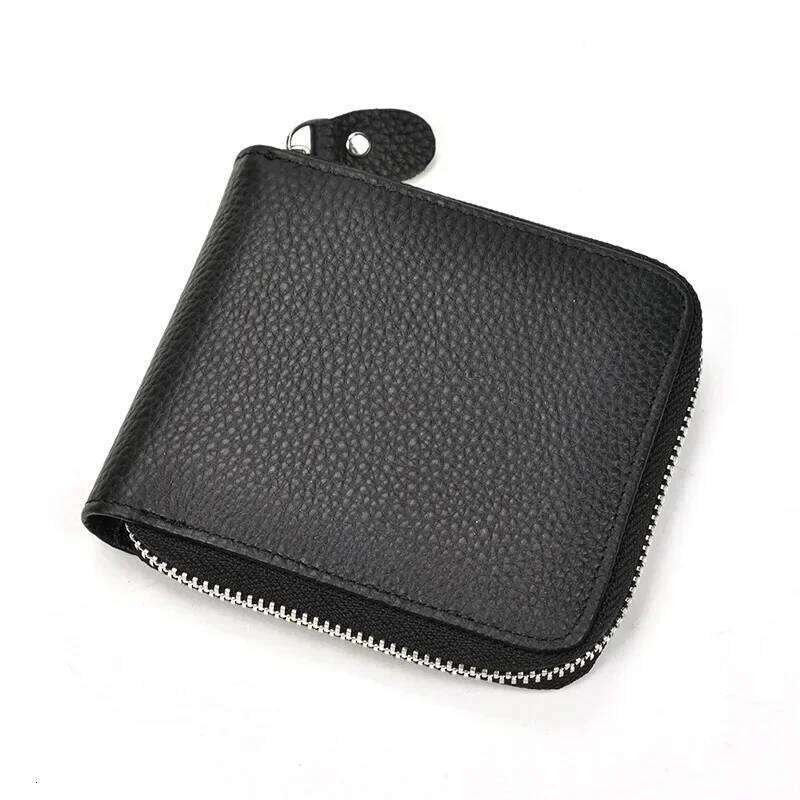 Fashion Genuine Leather Men Women Small Wallet Zipper Dollar Purse Real Cowhide Money Bag Coin Wallets wholesale Z260130