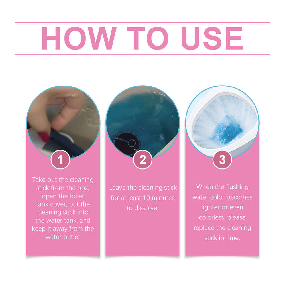 Jue Fish Multi-Functional 112g Clean Odor Stains Urine Scale Multi-Effect Cleaning Toilet Stick S260130