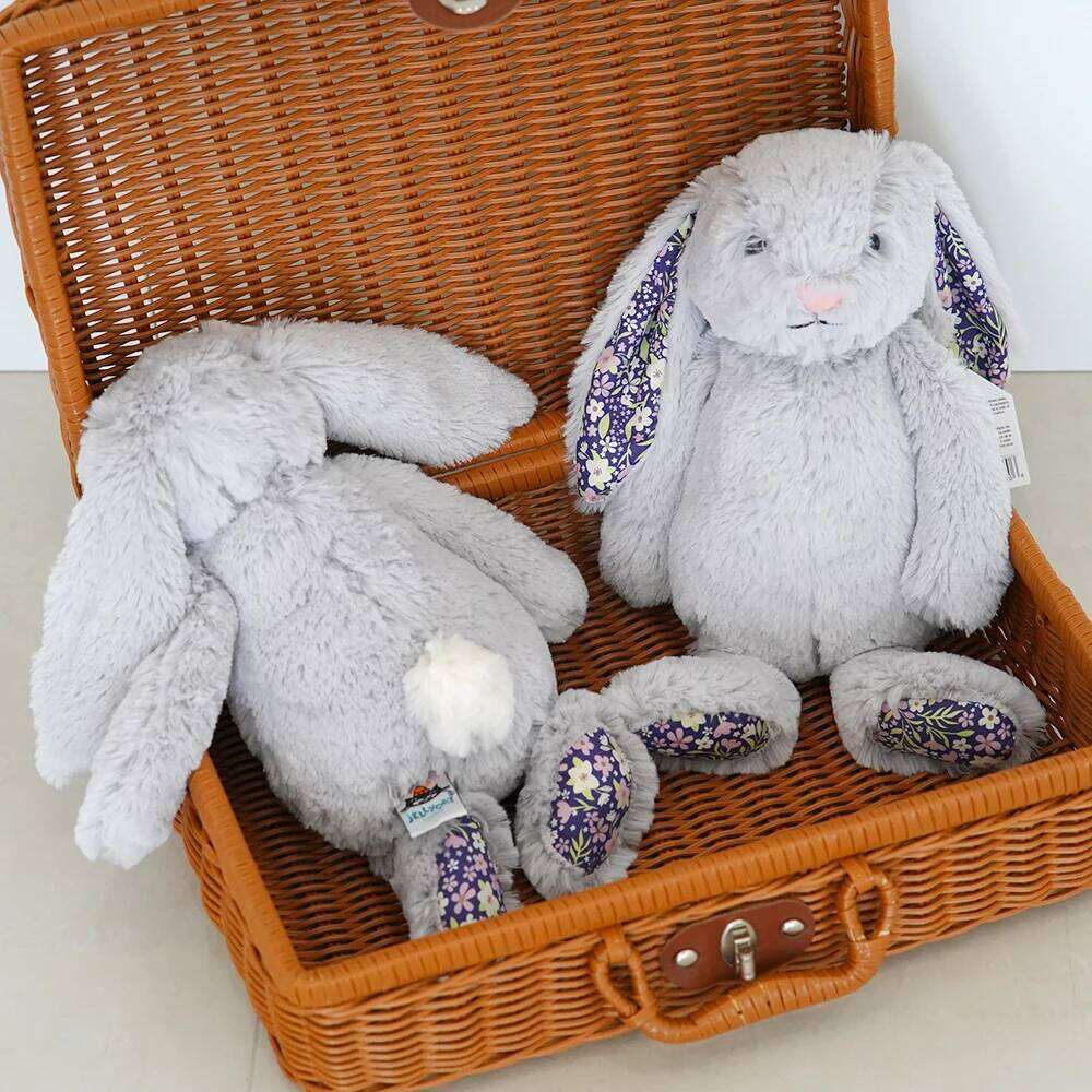 Bonnie Floral Ears Plush Toys Rabbit Stuffed Dolls Kawaii Room Decor Soft Toy Kids Birthday Gifts Y260128