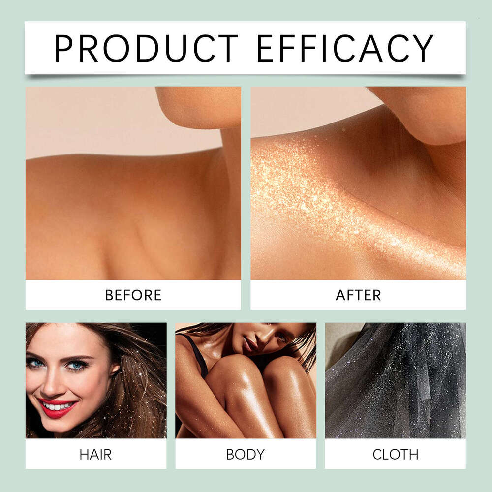 EELHOE Highlight Spray Natural 3D Long-lasting Brightening Glitter S260130