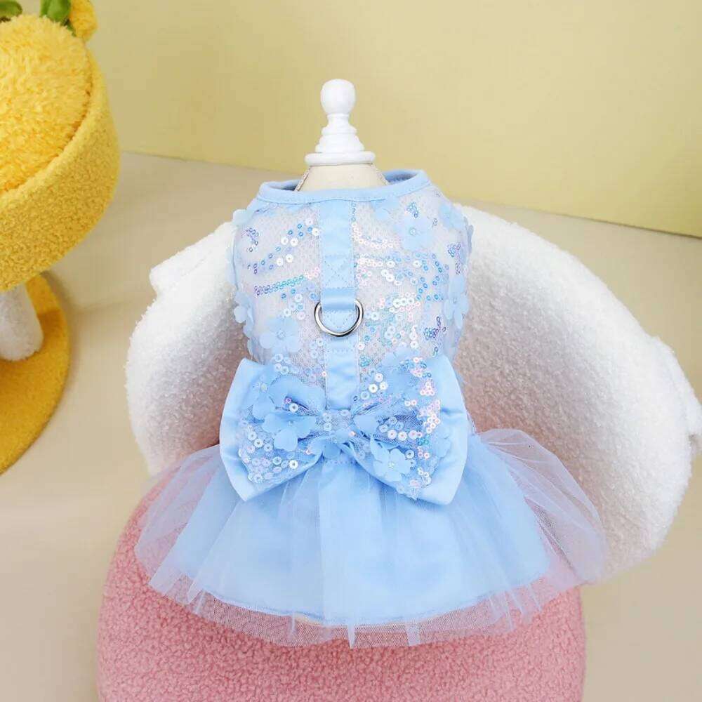 Comfortable Sweet Summer Princess Skirt Cute Soft Pet Clothes Breathable Thin Design Dog Vest Harness Autumn H260130