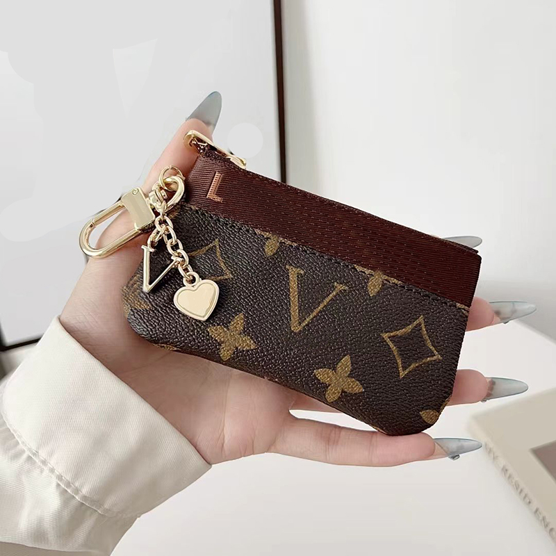 keychain wallet designer Keychain For Women Bag Charm designer Keyring Mens Key Chain Leather Wallet Keychains Luxury Mini Purse Bag Pendant Keychains