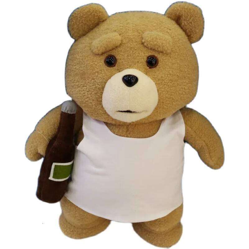 43cm 10 movie teddy bear Ted 2 doll toy apron soft plush as a Christmas birthday gift for good friends Y260128