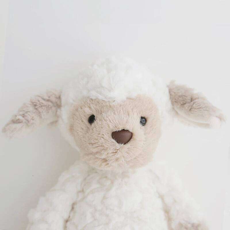 35cm Cute Fluffy Sheep Toys Kids Doll Children Gifts Cartoon Furry White Lamb Plush Toy Soft Kawaii Hug Plushies Y260128