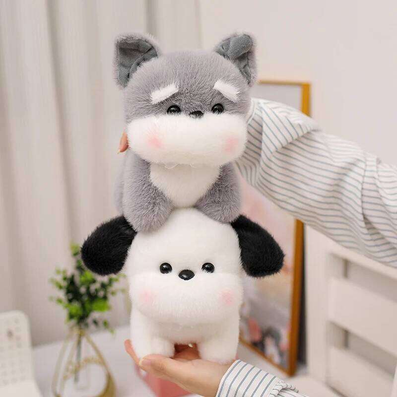 20cm/7.87in Dog Toy Schnauzer Corgi Bichon Plush Toys Stuffed Animal Doll Soft Pillow Kid Pet Lover Birthday Gift Y260128