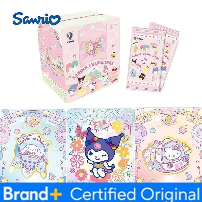 Sanrio Polaroid Heartbeat Wink Collection Hello Kitty Kuromi Animation Cartoon Game Flash Card Peripheral Toy Gift H260130