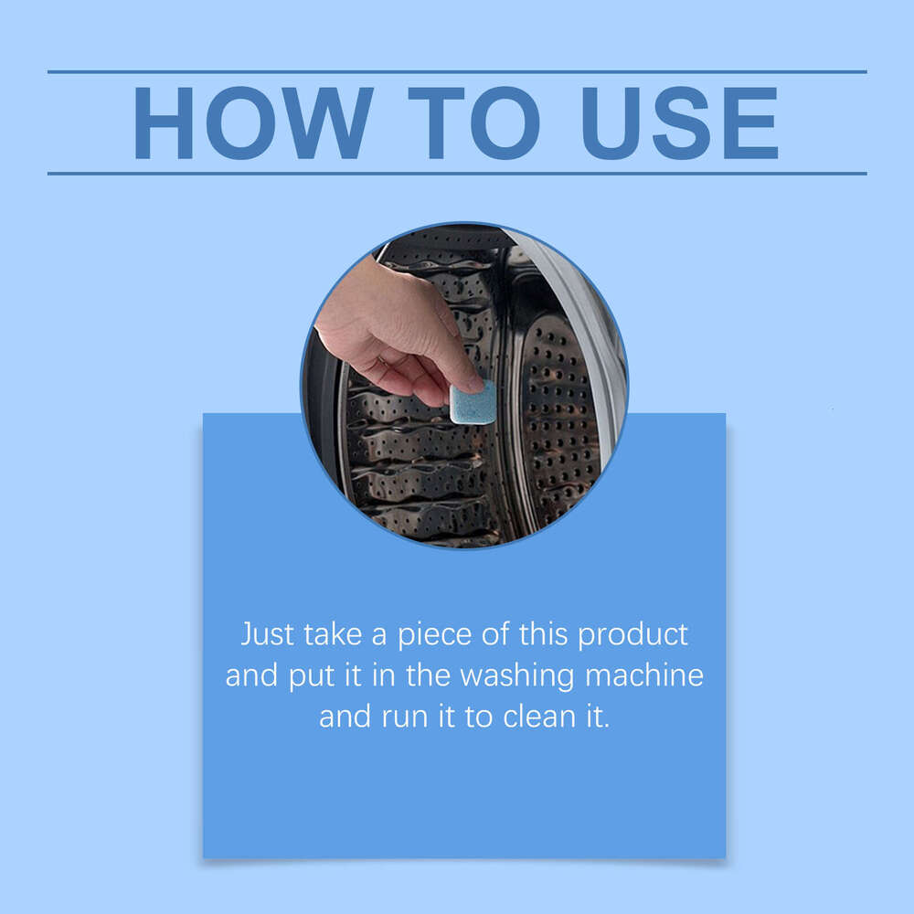 Jaysuing Cleaner Household Fully Automatic Washing Machine Stain Removal Drum Cleaning Descaling Effervescent Tablets S260130