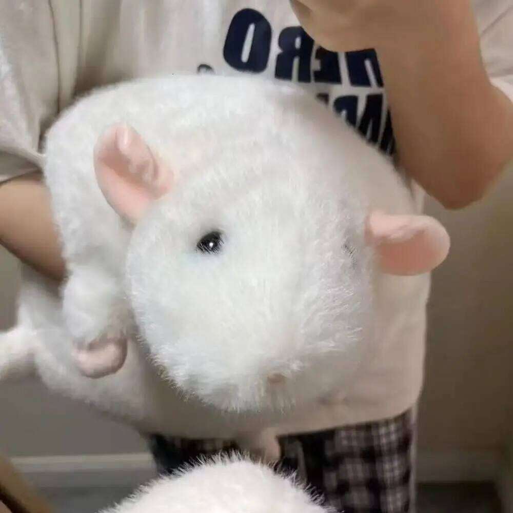 Cute 30cm Mouse Cartoon Oversized Flower Branch Rat Doll Soft Plush Animal Figure Kids Gift Birthday Toys & Hobbies Y260128