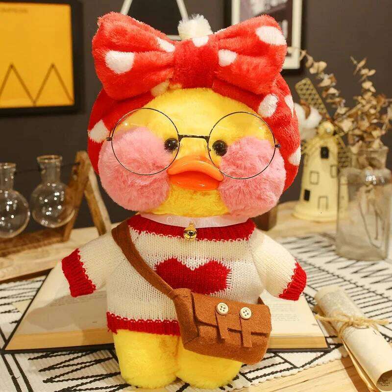 30cm Pato Plush Lalafanfan Cute Stuffed Toys yellow Hug Flifan Duck Kawaii Plushes Animal Plushies Pillow Soft Toy Y260128