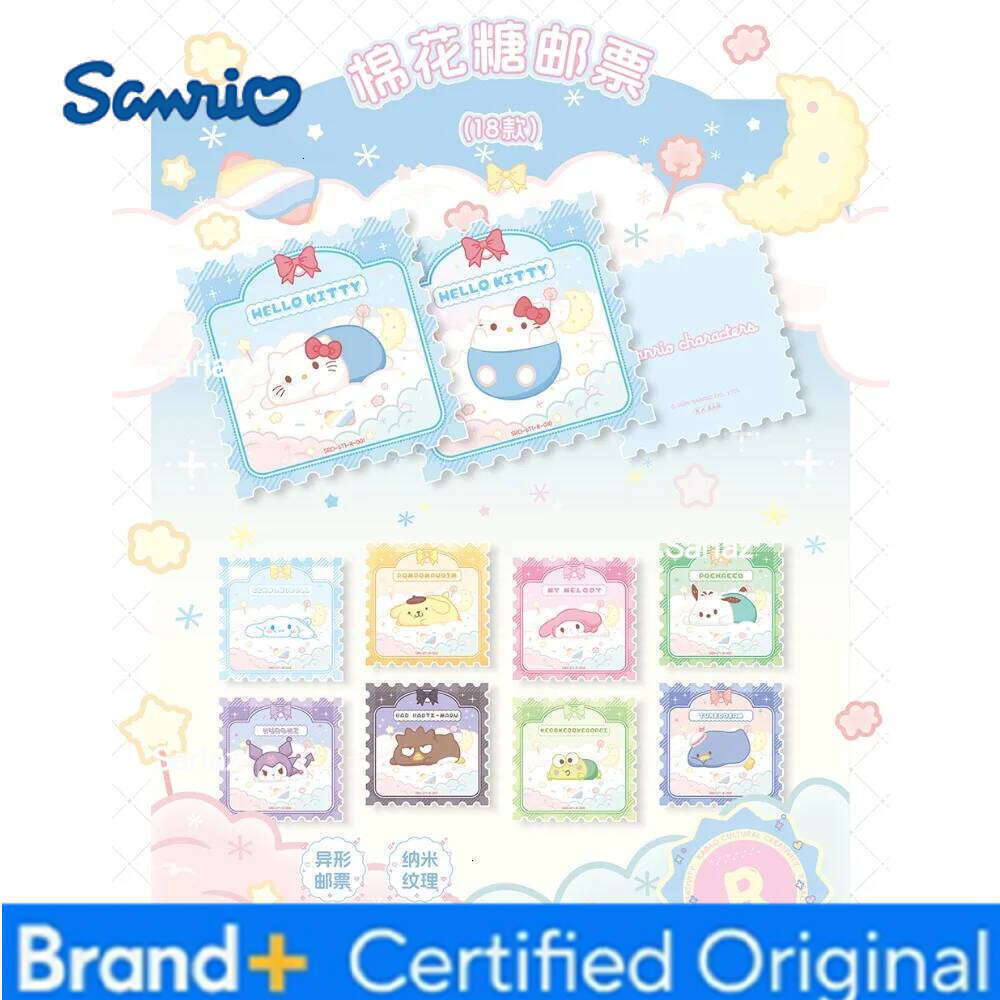 Sanrio Original Kabao Collection Japanese Cartoon Star Character Floral Luck Series Polaroid Cards Fans Favorite Toy Gifts H2601301