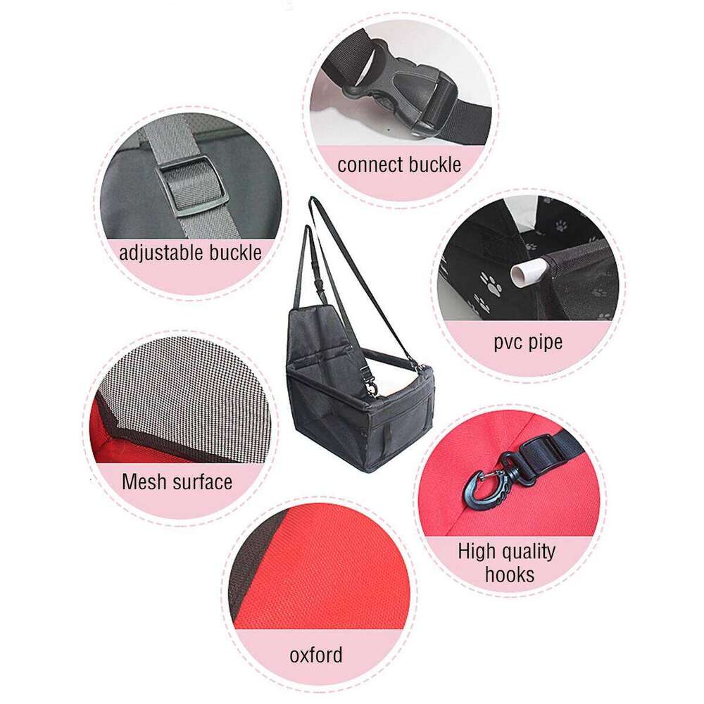 Travel Cover Waterproof Pet Carriers Bag Cat Transport Hammock Dog Car Seat Basket for Small Medium Dogs 26H0130