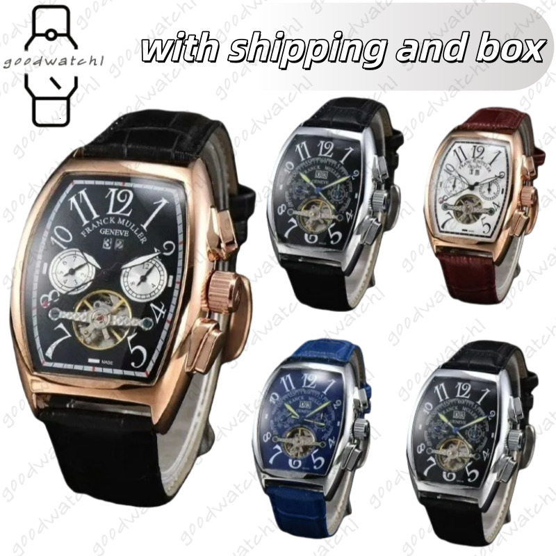 AAA Wristwatches Top Brand F-Muller Men's Watches Tourbillon Automatic&Quartz Watches 3Bar Waterproof Watch Men For-Franck Mechanical Wristwatch 439