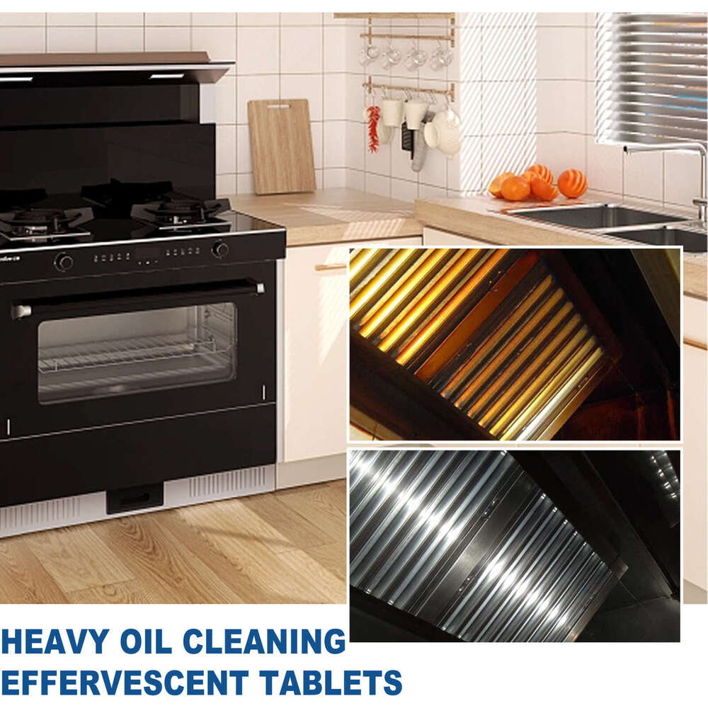 Jaysuing Box Heavy Oil Stain Cleaning Effervescent Tablets Kitchen Range Hood Stove S260130
