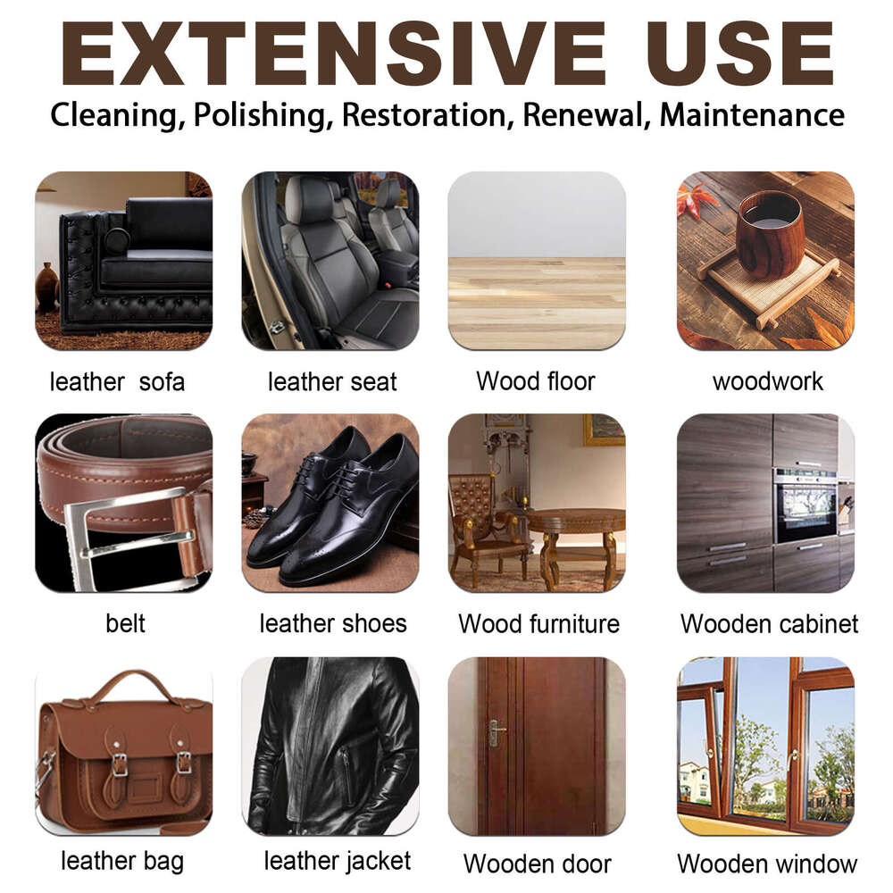 Jue-Fish Wax Oil Care Polish Cleaning Hydrophobic Maintenance Beeswax Wooden Floor Furniture Brightening Polishing S260130