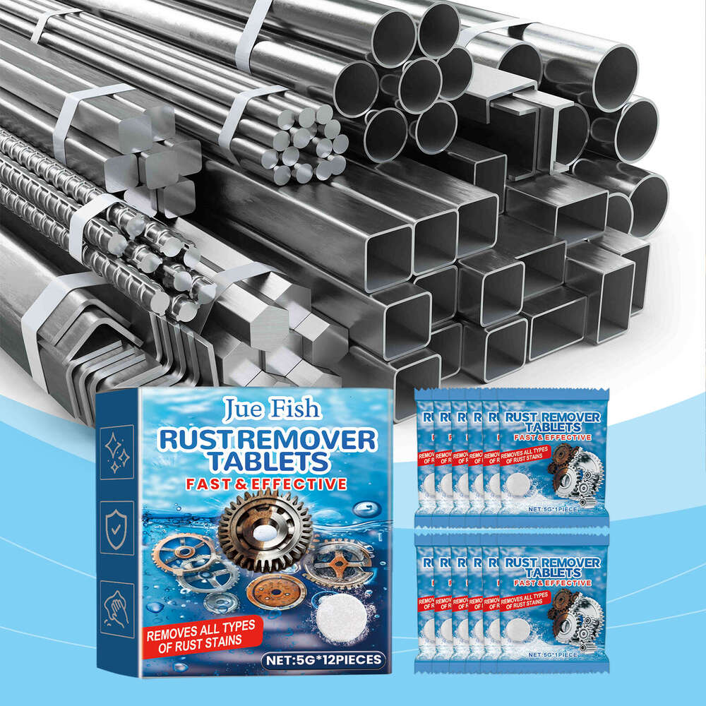 Jue-Fish Multi-Functional Tablets Metal Renovation Car Wheel Screw Cleaning Rust Stain Removal S260130