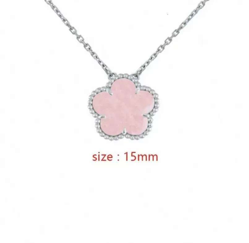 Necklace Designer For Women Clavicle Necklace Classic Clover Jewlery Mother Of Pearl Diamonds Flower Pendant Necklace Designer Jewelry Suitable For Da