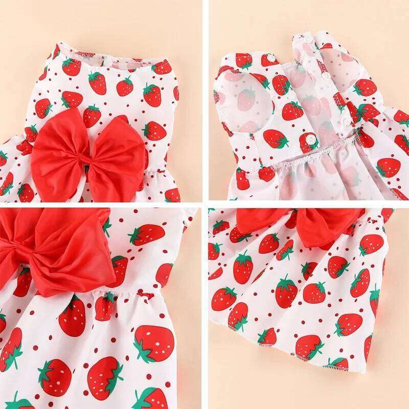 Spring Summer Princess Pet Skirt Cute Dress Bow Lace for Small Medium Puppy Poodle Chihuahua Dog Cloth H260130