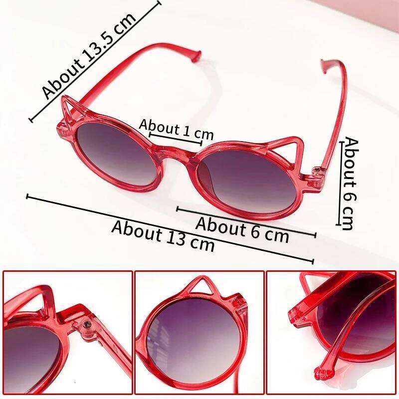 Animal Cartoon Girl Boys Cute Trend Flower Wings Outdoor Vintage Sunglasses Eye Protection Classic Kids eyewear H260130