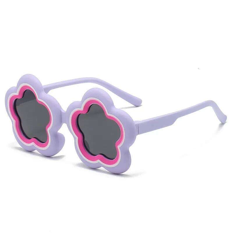 2024 New Flower Children's Sunglasses Cute Cartoon Colorful Sun Glasses Boys Girls Summer UV Protection Kids Eyewear H260130