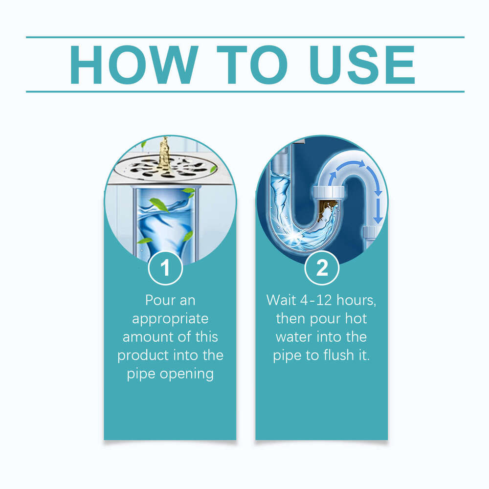 Jue-Fish Drain Cleaner Deodorizing Gel for Kitchen and Bathroom Drains, Pipe Cleaning, Stain Removal, Odor Removal S260130