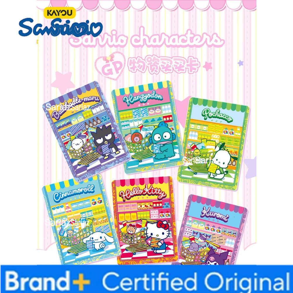 Sanrio Original Box KAYOU Collection Hobby Card Anime Characters Cute Kuromi Melody Kitty Cinnamoroll Festival Children's Gift H260130