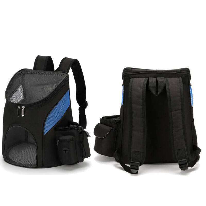 Pet foldable pet portable for going out mesh breathable with side pocket cat and dog backpack 26H0130