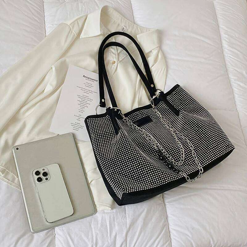 New Luxuy Rhineston Shoulder Bags For Women Diamond Leather Crossbody Female Underarm Bag Totes Purse Handbag Z260130