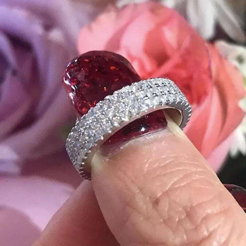 Buyee 925 Sterling Silver Female Wedding Full White Zircon Ring Finger for Women Classic Luxury Fine Jewelry Circle Gift XJ260130