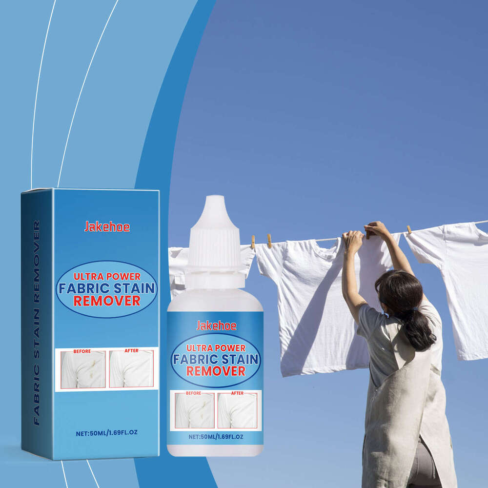 JAKEHOE All-in-One Fabric Stain Remover Gentle Cleaning for Clothes Removes Oil and Stubborn Stains S260130