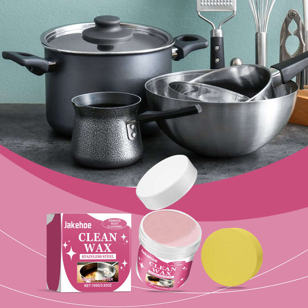 Jakehoe Kitchen Stainless Steel Pot Bottom Burn Marks Polishing Stain Removal Multi-effect Cleaning Paste S260130