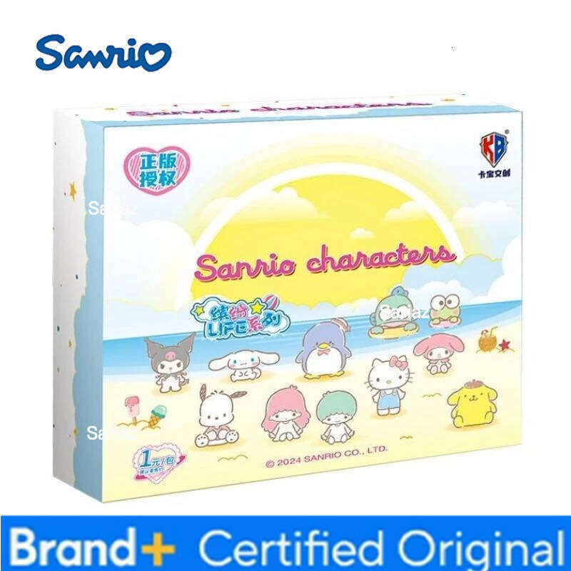 Sanrio Original Box Card Cute Anime Genuine Authorization Party Plan Characters Kuromi Kitty Melody Collection Children's Gifts H260130111