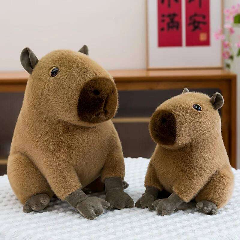 Hot Kapibala Pillow Kawaii Plush Toy Adorable Stuffed Doll Halloween Christmas Children's Birthday Gift Y260128