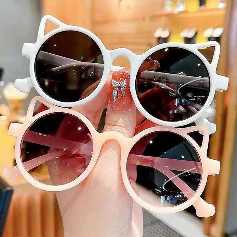 Anti Retro Glasses - Cute Cartoon Cat Ear Frame Decorative Lenses for Boys and Girls H260130