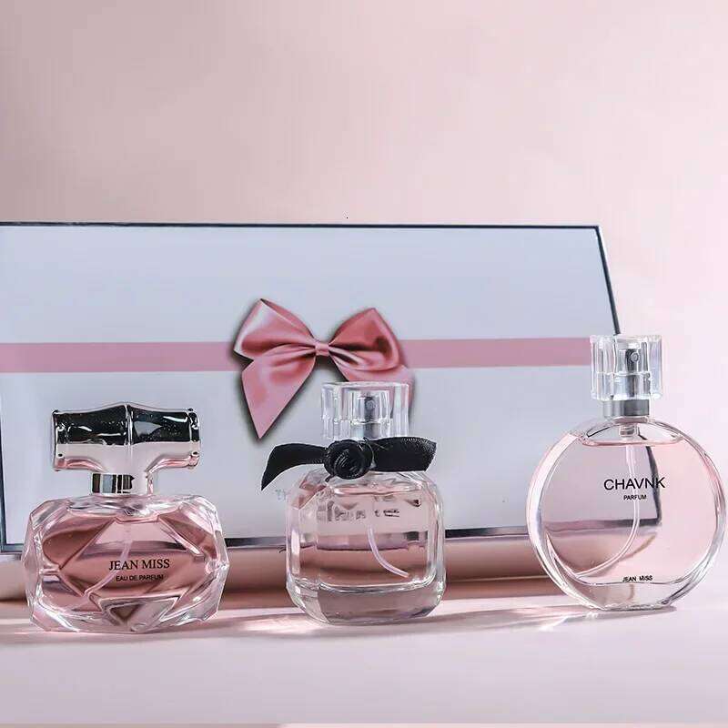 90ML30mlx3PCS Eau De Parfum Gift Box Feminino Spray Fresh Light Scent Floral Fruity Chypre Notes LongLasting Women Perfume Set H260130