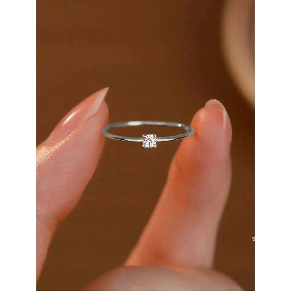 925 Sterling Silver Simplicity Classic Personalized Round Ring For Women Engagement Wedding Luxury High Quality Fine Jewelry XJ260130