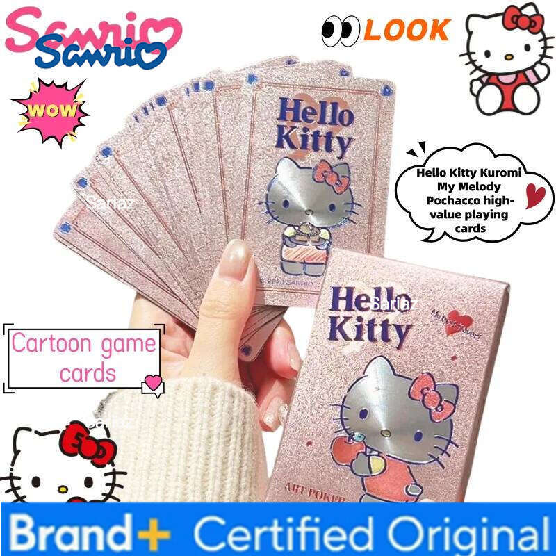Sanrio Hello Kitty Kuromi My Melody Pochacco cartoon creative high-quality playing unique anime peripheral game cards gift H260130