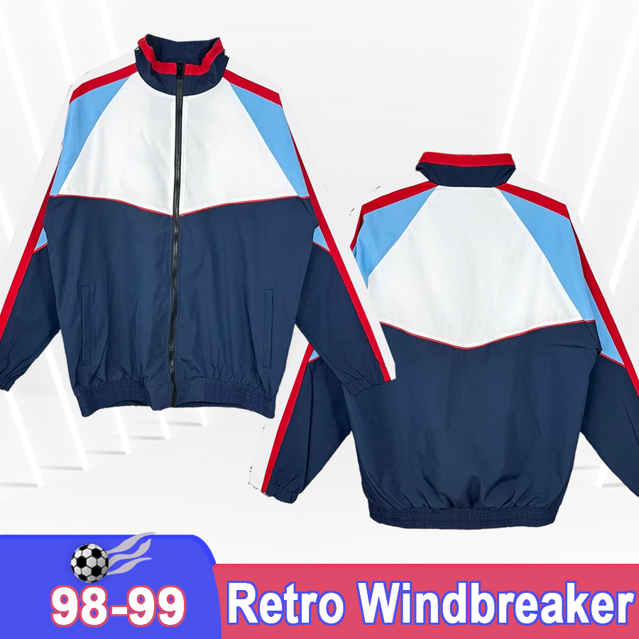 1998 1999 KARPIN J.SANCHEZ Mens Retro Windbreaker Soccer Jersey 98 99 JORGE CADETE Football Shirts Long Sleeves Vintage Adult Uniforms