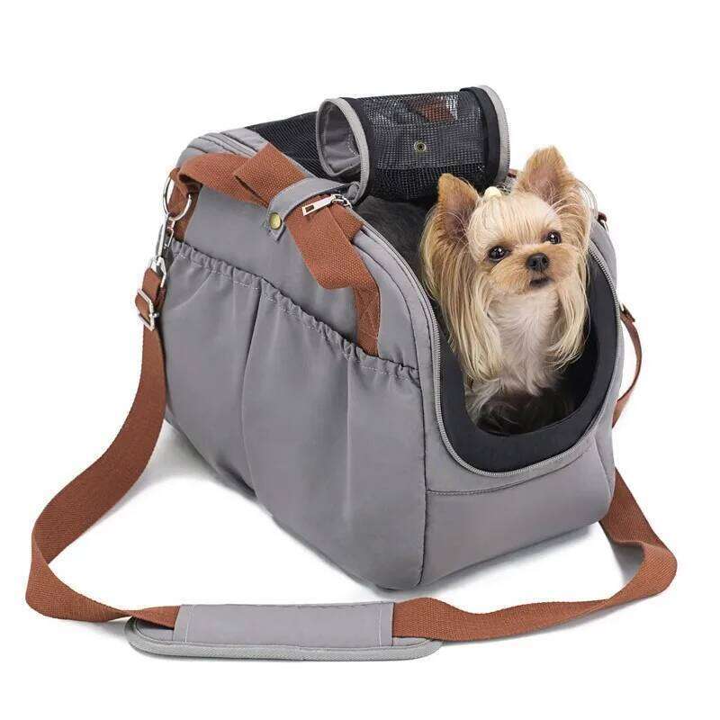 Portable Pet Carrier Cat Travel Bag with Cover for Small Dogs Cats Puppies Soft-Sides Car Seat Safe Bed Dog Handbag 26H0130